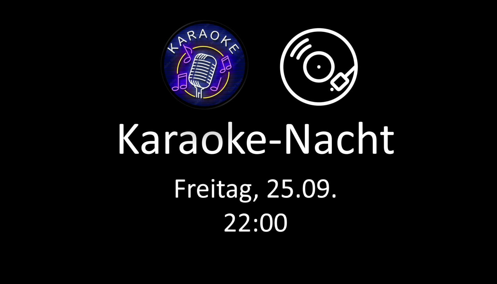 Karaoke-Nacht im Laufwerk