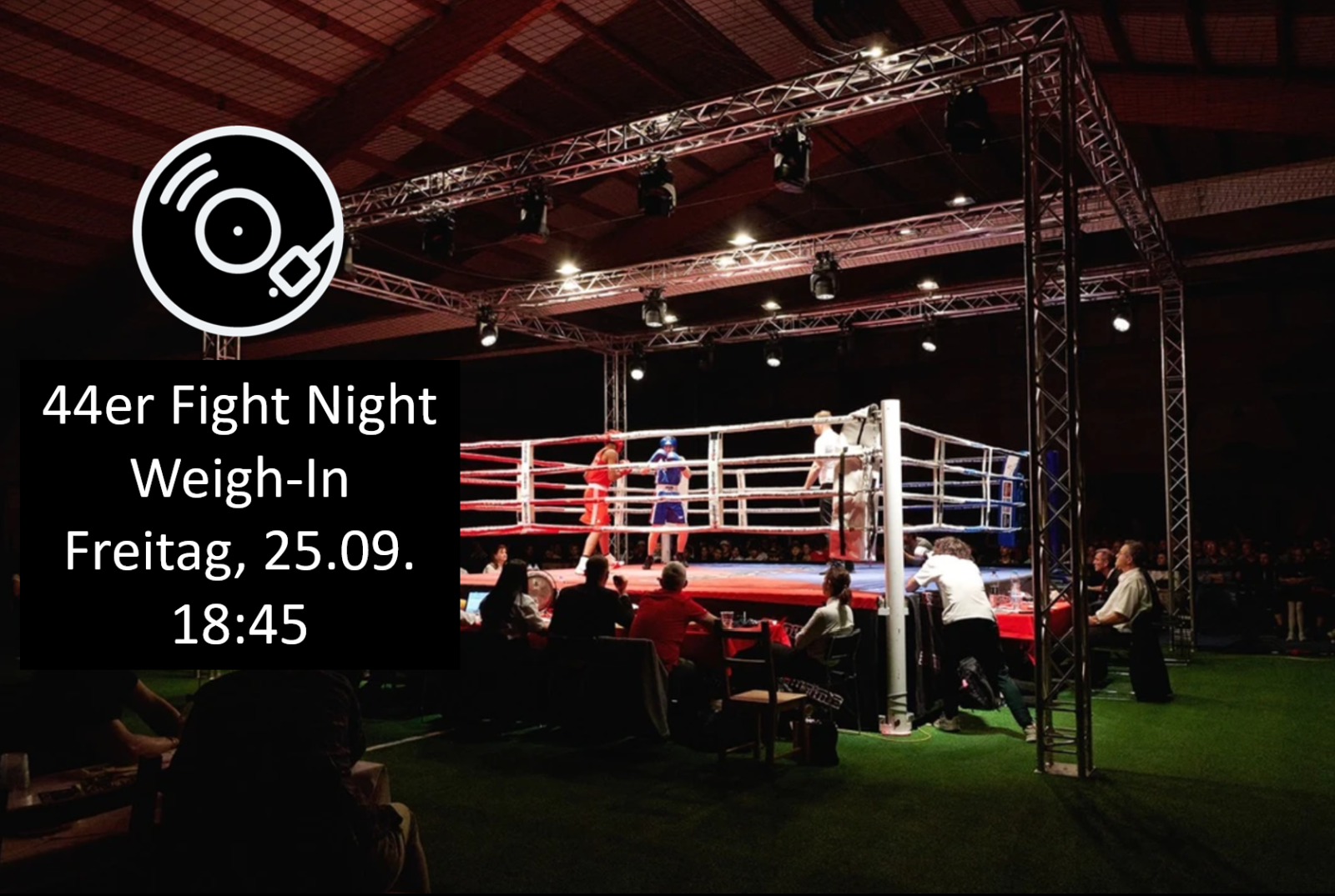 44er Fight Night: Weigh-In im Laufwerk