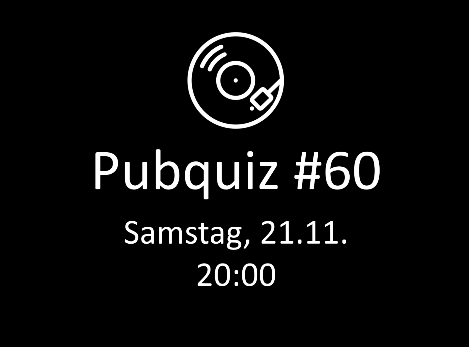 Pubquiz #60 im Laufwerk