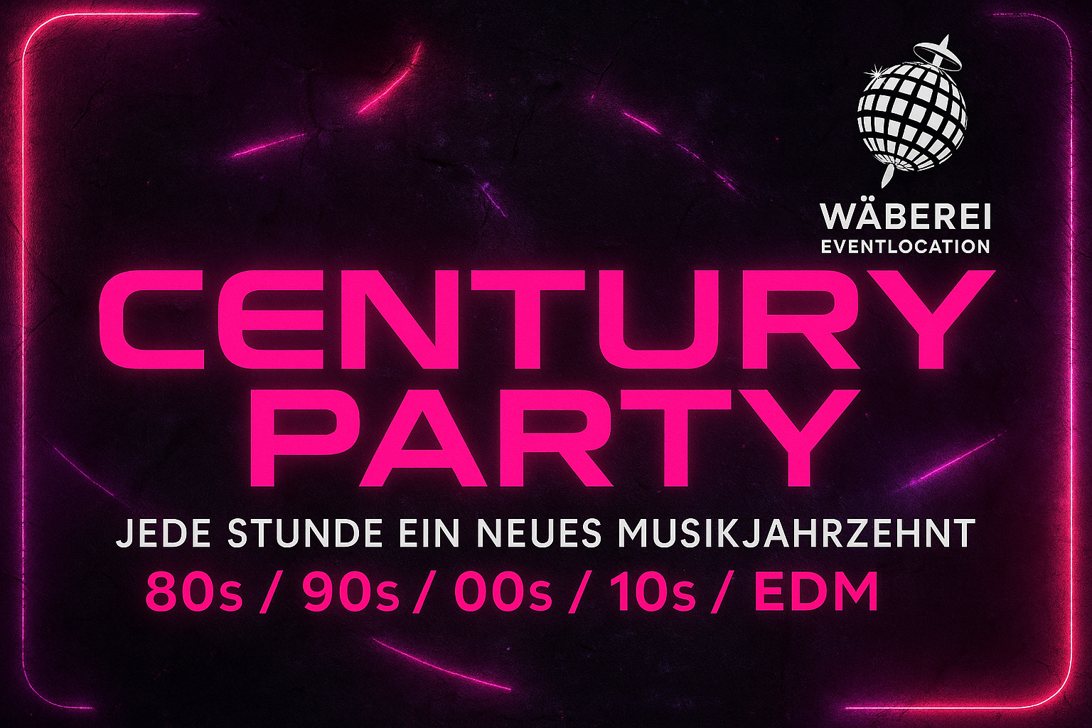 Century Party Ü25 – Liestal webt durch die Jahrzehnte!
