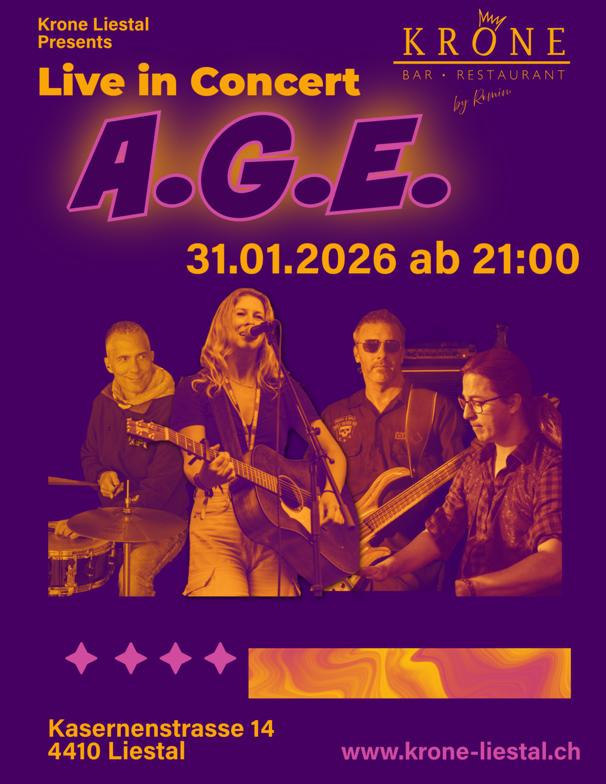 A.G.E.  live in der Krone