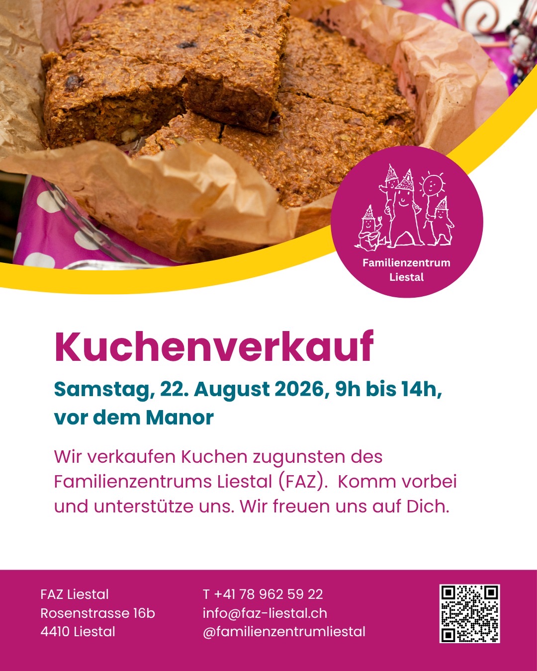 Kuchenverkauf zugunsten vom FAZ