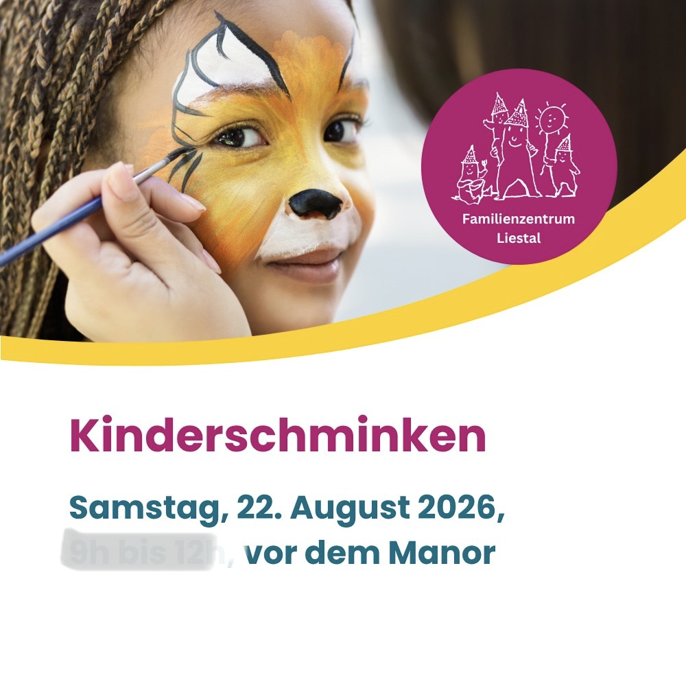 Kinderschminken 10-12 Uhr